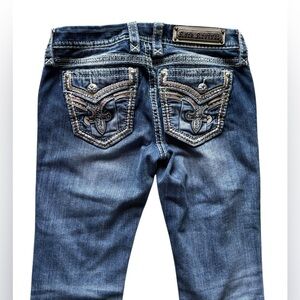 Rock Revival Coe 28 x 28 boot cut jeans. Factory Whiskering and Fade. Great cond